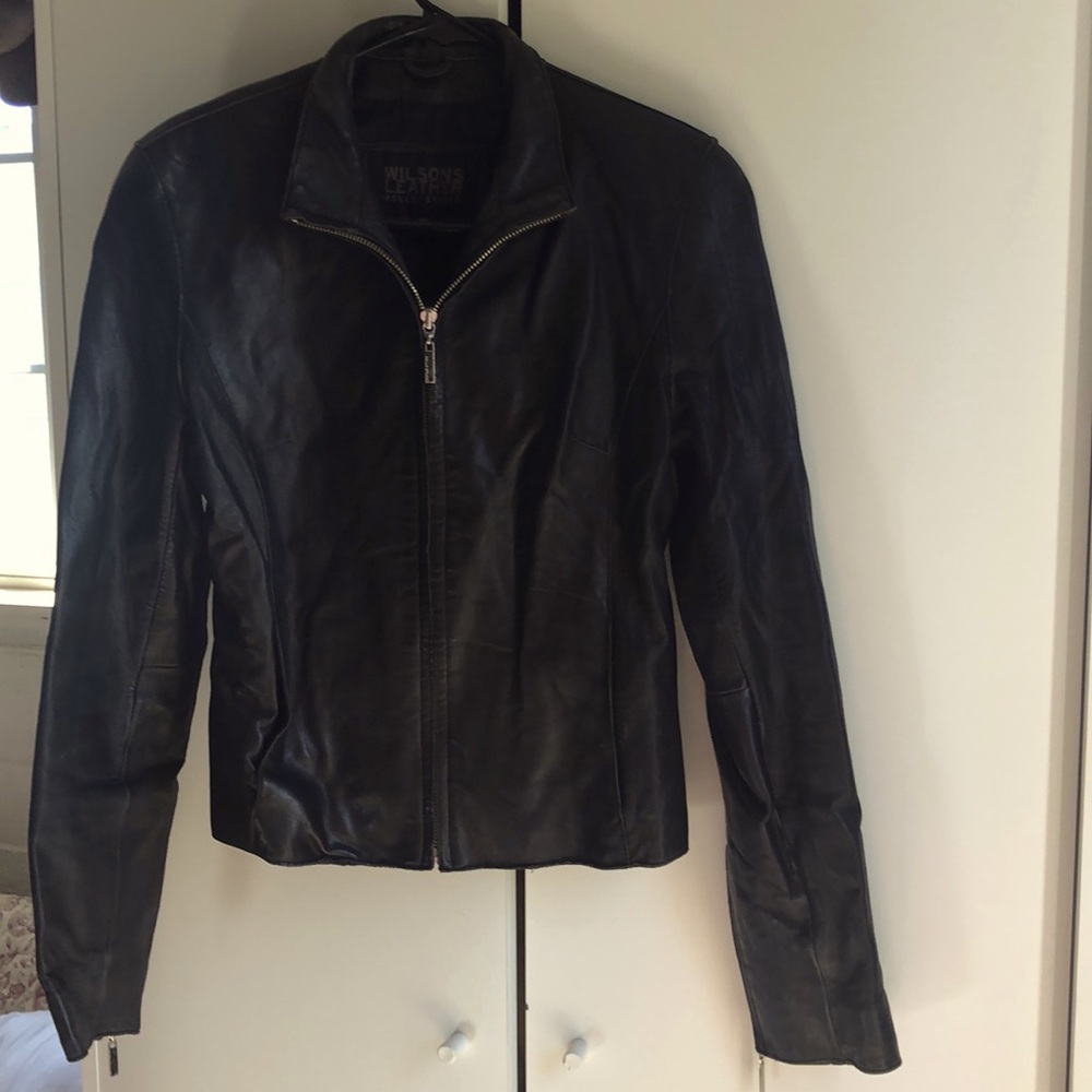 Wilson’s Leather XS black leather jacket